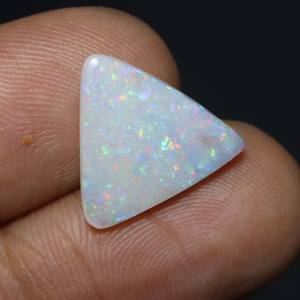 Opale australienne naturelle Cabochon opale de feu solide Coober Pedy opale de feu pierre précieuse en vrac taille 15X14X3MM - Product Image 3