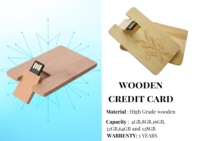 Clé USB en bois format carte de crédit, capacité 4 Go 128 Go, pour ordinateur portable – Offre Spéciale