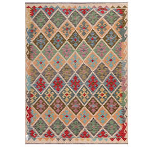 พรมกิลิม ไมมาณา อัฟกานิสถาน ขนาด 210 x 156 ซม. ชุดพรมปูพื้น - Product Image 1