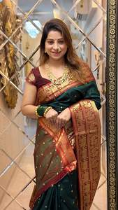 Aura Narayan Pattu Saree Silky Party Wear pour les occasions Design élégant en soie - Product Image 4