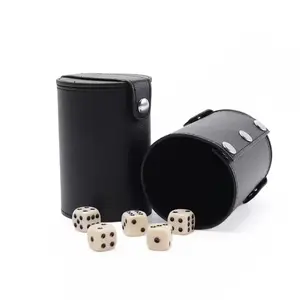 leather dice cup