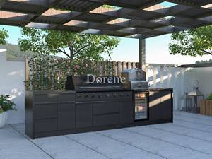 Cocina Exterior Dorene 2024, Cocina de Jardín con Parrilla para <span class=keywords><strong>Pizza</strong></span> y Barbacoa, Cocina Modular Prefabricada para Uso Doméstico - Product Image 5