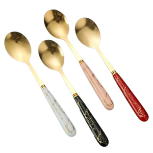 Cuillère 2 pièces en acier inoxydable de meilleure qualité, durable et facile à transporter avec manche en bois Outils de service de cuisine - Product Image 5