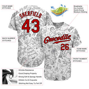 Camiseta de Béisbol Personalizada Estilo Navideño para Promociones - Product Image 3