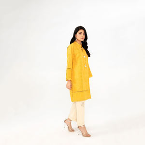 Kurtis pour femmes de haute qualité, design à boutons sur le devant, manches longues, OEM ODM, vêtements décontractés pour femmes 2022 - Product Image 3