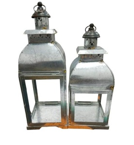 Top Quality <b>Iron</b> Hanging Lantern Set of 2 Pcs With Polish Finished For Home Decor Metal Hanging Lanterns - Product Image 1