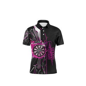 Polo d'été décontracté, personnalisé et sublimation, jeux de club de fléchettes, vêtements de rue réversibles, short grande taille à impression numérique - Product Image 6