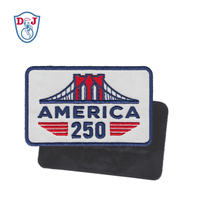 Patch en tissu pour sublimation, aimant en caoutchouc, collection Festival d'Amérique 250 MICHIGAN, aimant pour réfrigérateur