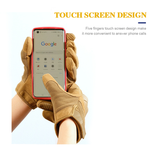 ถุงมือยุทธวิธีสำหรับผู้ใหญ่ถุงมือป้องกันแบบแห้งเร็วและทนทานใช้งานได้กับหน้าจอสัมผัส - Product Image 2