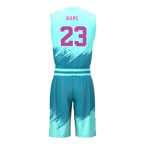 Uniforme de basket-ball pour hommes sans manches, respirant, antibactérien, à séchage rapide, imprimé numérique personnalisé, taille plus - Product Image 4