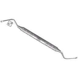 ลูคัส # ช้อนขูดหินปูนทางทันตกรรมแบบแมนนวล 85S ผลิตจากเหล็กกล้าไร้สนิมคุณภาพดี พร้อมใบมีดหยัก บรรจุ 1 ชิ้น/แพ็ค  พร้อมด้ามจับพลาสติก - Product Image 1