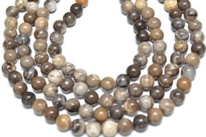 Piedra de alta calidad Mala cuentas petrificadas curación Natural Mala cristal Collar Cuentas 108 piedras preciosas naturales cristal Mala mayorista - Product Image 2