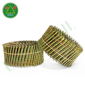 Clavos de bobina con revestimiento galvanizado de 15 grados para palés de madera con estilos de vástago de tornillo para pistola de clavos neumática de fábrica de Vietnam - Product Image 1
