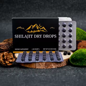 Pure Himalayan Shilajit Dry Drops (90 tabletas-200mg cada una) Pure Shilajit para energía y apoyo inmunológico de la India - Product Image 3