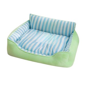 Coussin de voyage moderne et doux pour chien et chat, tapis de couchage rafraîchissant – Anti-morsure, motif animalier, polyester et coton, utilisation toutes saisons - Product Image 1