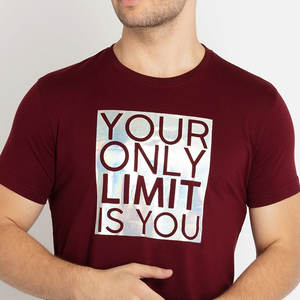 เสื้อยืดผู้ชายสีพื้นผ้าฝ้ายแท้รุ่นใหม่ล่าสุด สไตล์หล่อเท่ น้ำหนัก 230GSM - Product Image 5