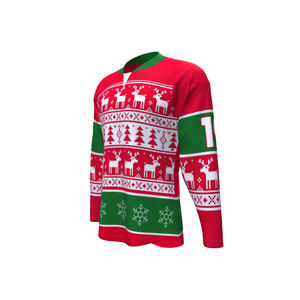 Maillot de hockey sur glace de meilleure qualité en polyester conception libre impression par sublimation logo brodé maillot de hockey sur glace personnalisé - Product Image 6