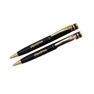 Stylo à bille en métal de luxe Pipedrive Meilleure promotion pour les étudiants et le personnel de bureau Regard simple et élégant au meilleur prix - Product Image 1