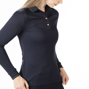 Tendance femmes chemise d'équitation vêtements de sport vêtements équestres personnalisables en gros équitation spectacle chemises couche de base haut - Product Image 5