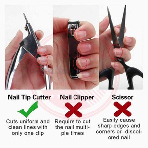 Cortador de puntas de uñas de alto grado, cortador de puntas de acrílico de acero inoxidable, herramientas de manicura - Product Image 5