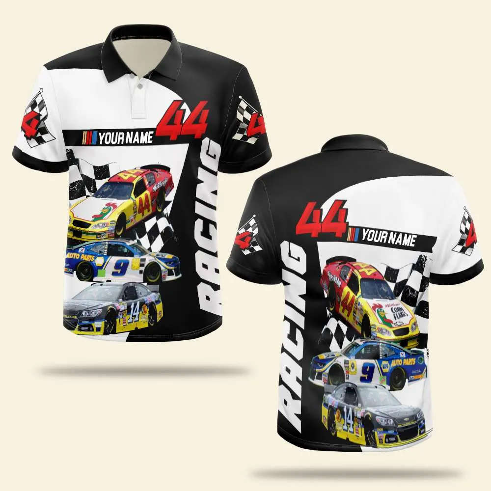 Boa qualidade fábrica feita A demanda do cliente Popular design preço acessível trending estilo Car Racing sublimação polo camisas