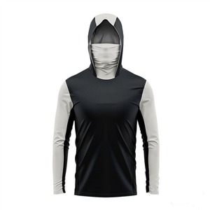 Personalizado bajo MOQ sublimación Impresión de secado rápido poliéster rendimiento pesca Sudadera con capucha UPF 50 camisa de pesca con capucha - Product Image 4