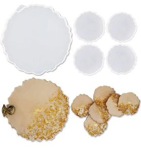 Plateau de service en résine époxy personnalisable avec sous-verres, parfait pour les événements, pour la maison, le restaurant et l'hôtel. - Product Image 1