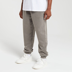 Pantalon de jogging décontracté pour homme, taille mi-haute, style vintage, respirant, en molleton délavé, avec cordon de serrage, idéal pour l'hiver - Product Image 2