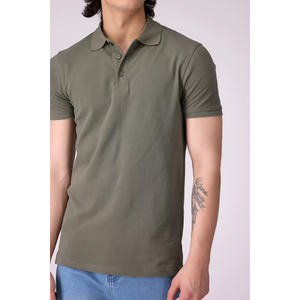 High Quality 100% Cotton <b>Men's</b> polo <b>T</b>-<b>Shirt</b> <b>Cool</b> Youth Custom Short Sleeve Breathable Solid Pattern Wholesale polo <b>t</b> ODM Supply - Product Image 3