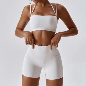 2025 Active Wear Sets Women Gym Clothing for Women Fitness Wear <b>Tight</b> Sportswear Elastic Gym Fitness Sets Short Sleeve Yoga Sets - Product Image 6