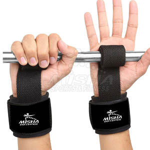 Nouvelles tendances Sangles de poignet d'haltérophilie sur mesure Sangles de poignet d'haltérophilie réglables avec logo personnalisé - Product Image 2