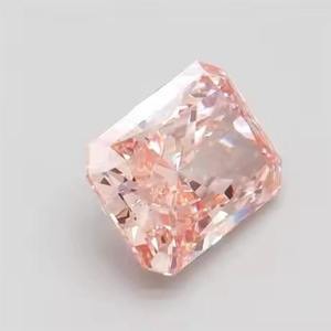 Cojín de diamante de laboratorio radiante rosa intenso de alta calidad, Diamante Suelto de corte Ascher para anillos de compromiso y regalos - Product Image 2