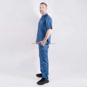 Haute qualité à manches courtes soins infirmiers Scrubs uniformes hôpital médical Scrubs haut du Vietnam Spandex Stretch OEM modèle en gros - Product Image 2