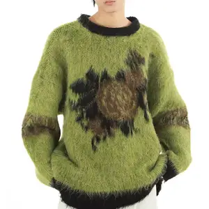 Top Quality Outfit alla moda in Jersey Mohair tessuto di lana inverno caldo Mohair maglia a basso prezzo unico stile Mohair Jersey