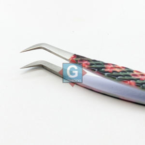 แหนบขนตาสำหรับต่อขนตาอุปกรณ์เสริมความงามทำจากสเตนเลสปลายเงินเงาออกแบบโลโก้ได้ตามต้องการ - Product Image 2