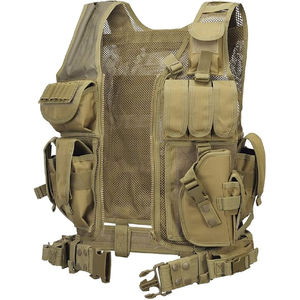 Chaleco táctico de caza multicolor de alta calidad, de concha de pana Material/Tela de malla, cierre de cremallera, múltiples bolsillos, malla interior - Product Image 3