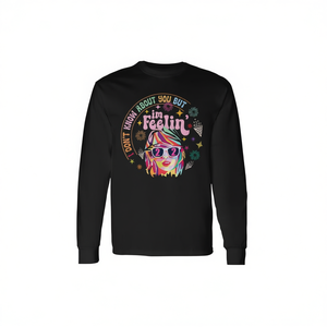 22-Year-Old <b>Birthday</b> Tank <b>Top</b> Long Sleeve T-Shirt Promotional I Don't Know About You but I'm Feeling Design - Product Image 2