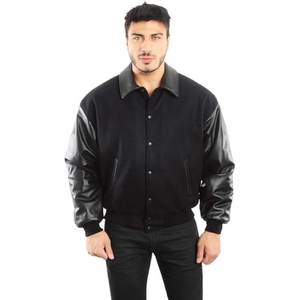 Veste universitaire en cuir/laine de qualité supérieure pour hommes Vestes universitaires Letterman pour garçons XS-5XL - Product Image 3