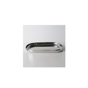Nouveauté Table de mariage Plateau à thé en acier inoxydable Plateau de service en métal Plateau en acier de qualité supérieure pour la maison Cuisine Table à manger - Product Image 2