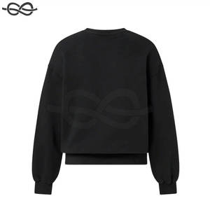 Sudadera de manga personalizada para hombre Premium 100% algodón de alta calidad en blanco cuello redondo bordado sudadera para Hombre Ropa Informal - Product Image 2