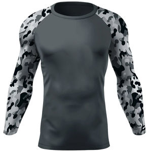 Custom Professional Breathable <b>MMA</b> <b>Rash</b> <b>Guard</b> for Adults-Spandex/Polyester Short Sleeve Custom Brand Sale <b>Rash</b> <b>Guard</b> - Product Image 1