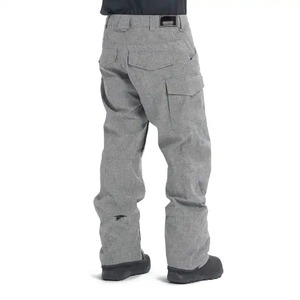 Color sólido a prueba de viento impermeable transpirable hombres pantalones de esquí venta al por mayor caliente invierno deportes al aire libre hombres pantalones de nieve - Product Image 3