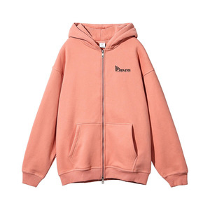 เสื้อฮู้ดดี้แบบซิป ผ้าฟลีซเฟรนช์เทอร์รี่  แบบเรียบ  สีพื้น  ยูนิเซ็กซ์  ผ้าฝ้าย 100%  สองชั้น  สำหรับผู้ชาย - Product Image 5