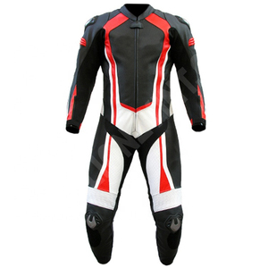 2025 personnalisé noir blanc en cuir véritable moto course costume hommes OEM respirant Anti-UV séchage rapide de haute qualité - Product Image 6