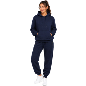 Womens Soft Fleece Cotton Blend Regular Fit Casual Solid Woven Comfortable Pullover Hoodie & Sweatpants Jogging <b>Set</b> All Seasons - Product Image 2