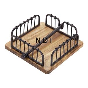 Napkin Storage Case Wedding Party Tableware <b>Decoration</b> <b>Accessories</b> Hotel Supplies Napkin Box Natural Finishing Wooden Base - Product Image 1