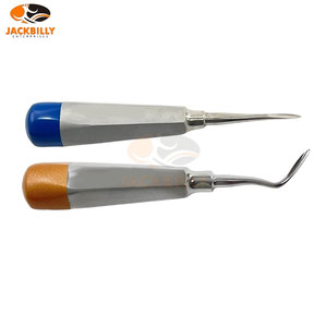 Ensemble allemand de qualité supérieure 3 ascenseurs de pointe de racine dentaire en acier inoxydable de haute qualité NO 78 79 80 Source de machines d'instruments médicaux - Product Image 5