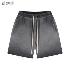 Shorts décontractés unisexes de haute qualité en coton 100% Shorts lavés Shorts personnalisés noirs délavés au soleil Shorts décontractés vintage délavés à l'acide pour hommes - Product Image 3