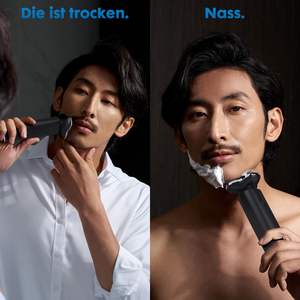 Afeitadora Eléctrica Recargable para Hombre, Impermeable IPX7, Uso en Seco/Húmedo, Pantalla LED, Cuchilla Doble, Carga Rápida, para Uso Corporal - Product Image 1