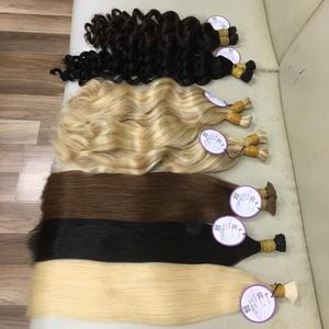 Precio al por mayor de alta calidad trenzado a granel extensiones de cabello pelucas para mujeres negras de materia prima cabello humano vietnamita - Product Image 5